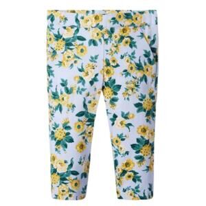 Janie and Jack Floral Sateen Pants - Peek A Blue Floral Size 2T